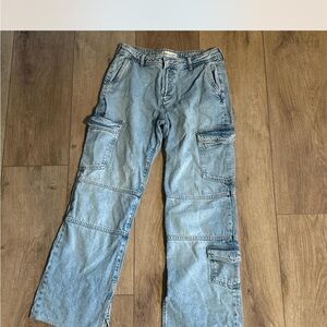 Light Blue Cargo Jeans